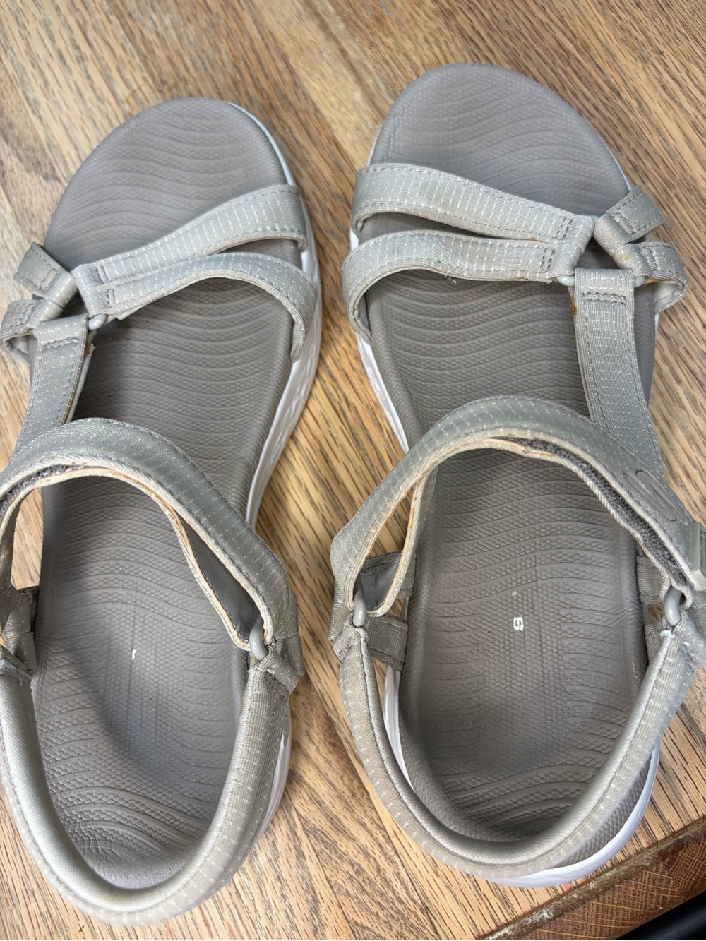Skechers Women's Taupe/Gray Strappy Sport Sandals - Picture 7 of 13